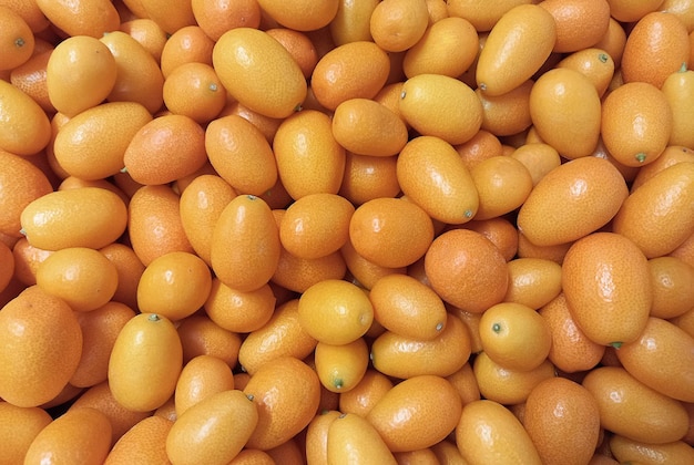 Ripe kumquat fruits