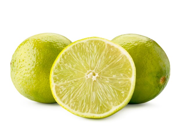 Ripe limes and half