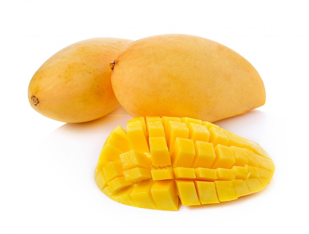 Ripe mango isolated