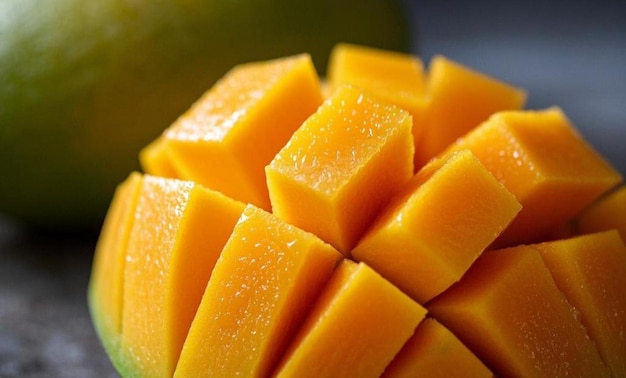 ripe mango slices