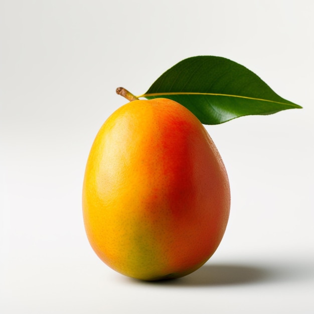 Ripe mango with water drops