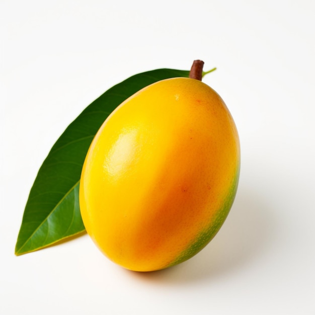 Ripe mango with water drops