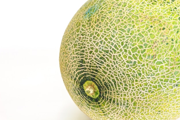 Ripe melon isolated on white background