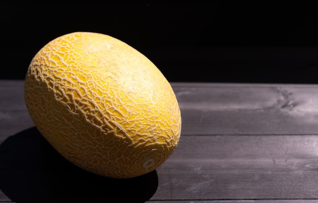 Ripe melon on wooden