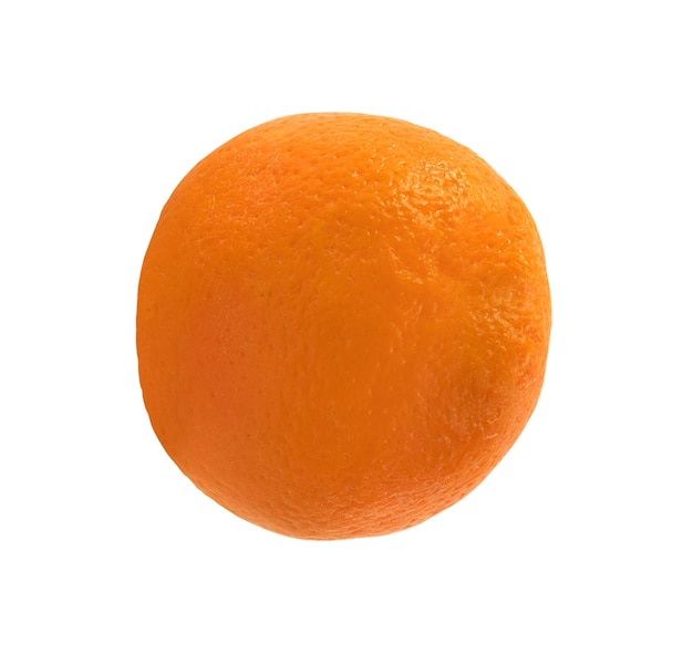 Ripe orange isolated on white background