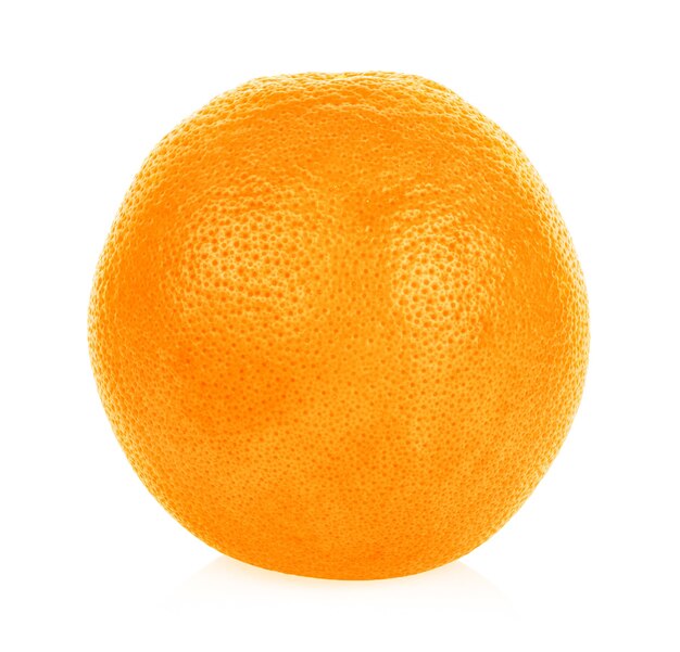 Ripe orange isolated on white