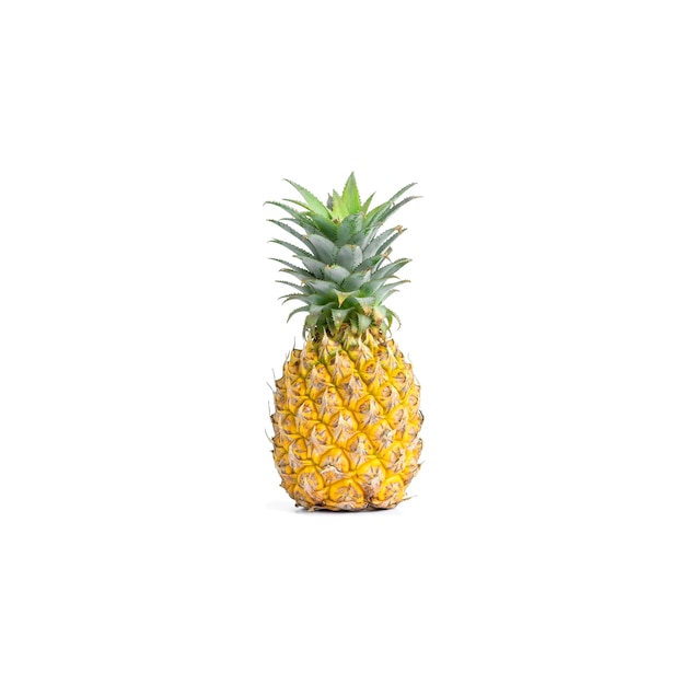 Ripe pineapple isolated on white background