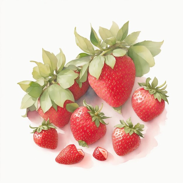 Ripe and plump strawberries