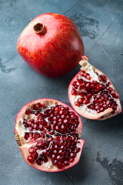 Ripe pomegranate with fresh juicy seeds