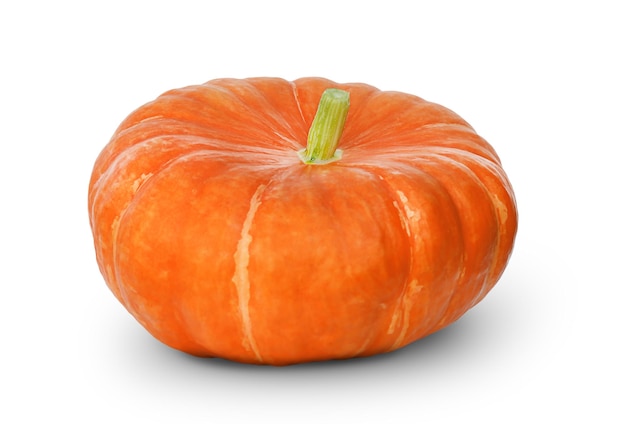 ripe pumpkin isolated on a white background.