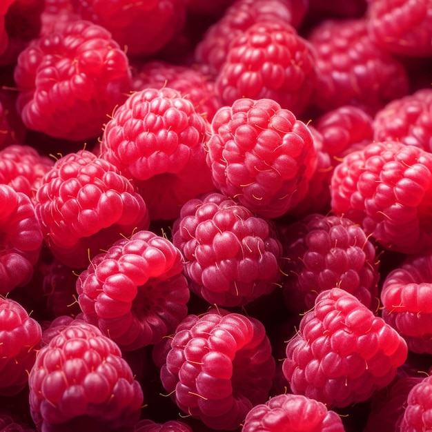 Ripe raspberries as a background Closeup