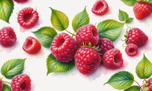 Ripe raspberry juicy strawberry fresh fruit