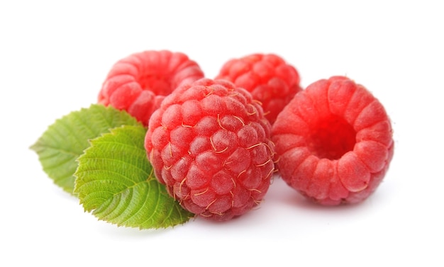 Photo ripe raspberry