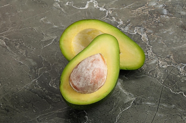 Ripe raw exotic avocado fruit slice