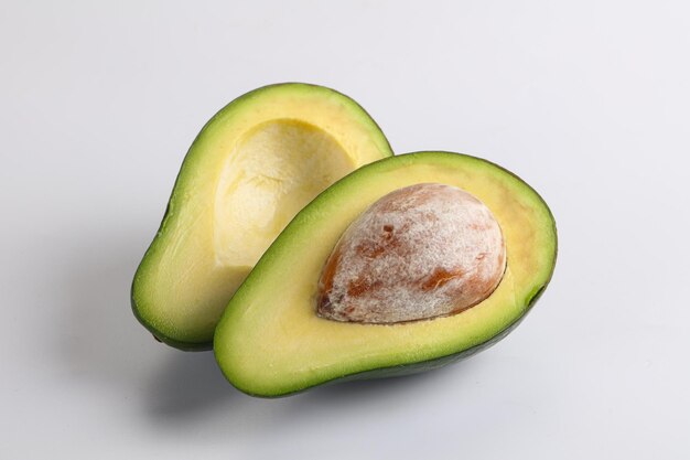 Photo ripe raw exotic avocado fruit