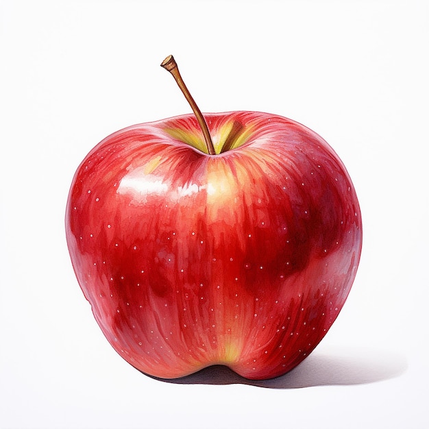 Ripe Red Apple Smooth Surface and Attractive Aroma