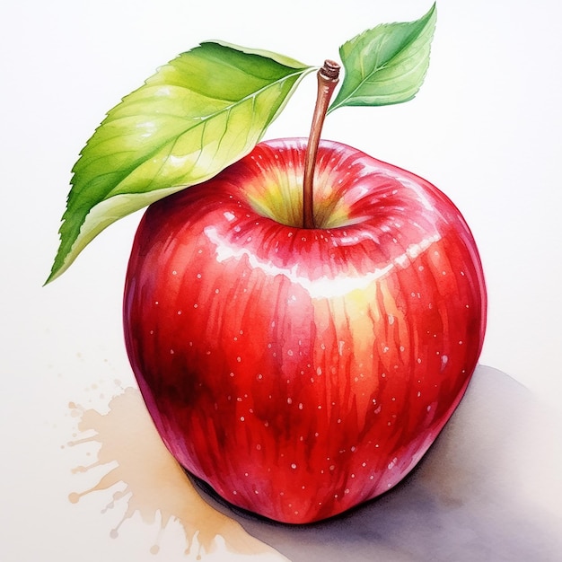 Ripe Red Apple Smooth Surface and Attractive Aroma