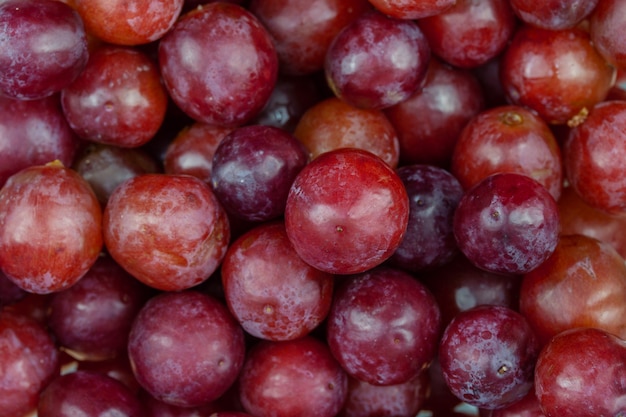 Photo ripe red grape