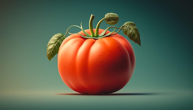 Foto pomodoro rosso maturo primo piano ia generativa