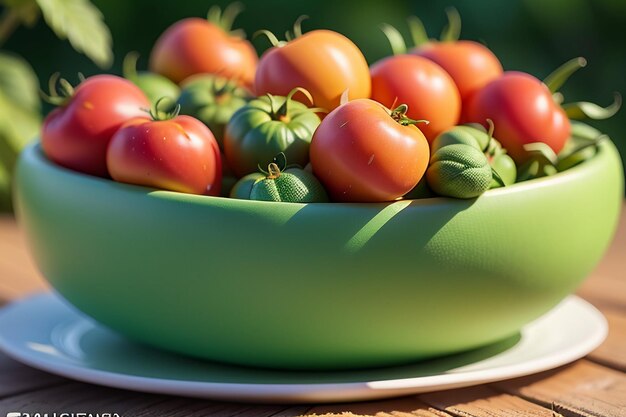 Ripe red tomatoes are people love to eat delicious vegetable fruit organic green safe farm product