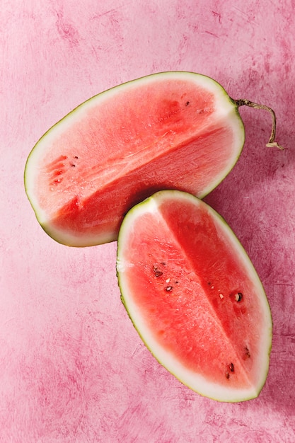 Ripe sliced watermelon