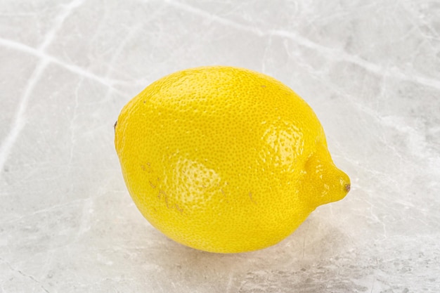 Photo ripe sour yellow juicy organic lemon