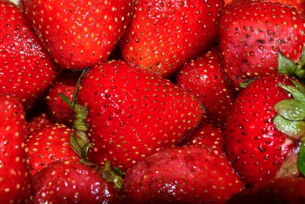 Ripe strawberries