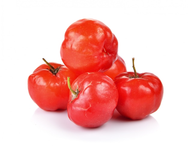 Ripe thai cherry isolated