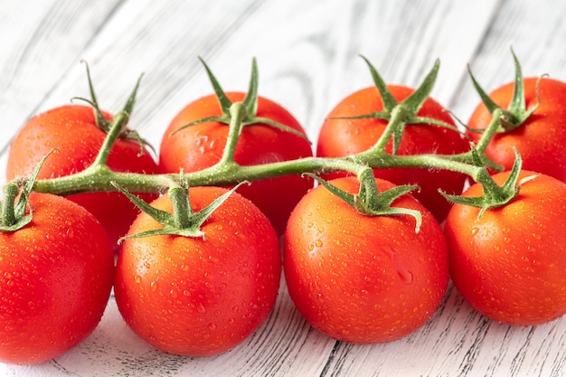 Ripe tomato branch