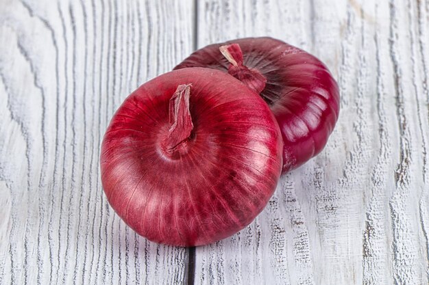 Ripe violet onion for cooking