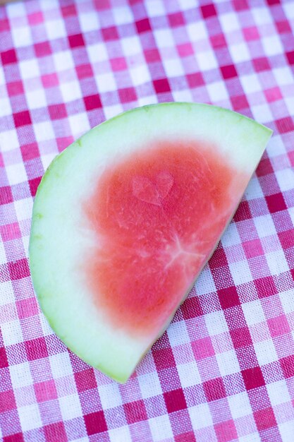 Ripe watermelon closeup highresolution image for healthy lifestyle content