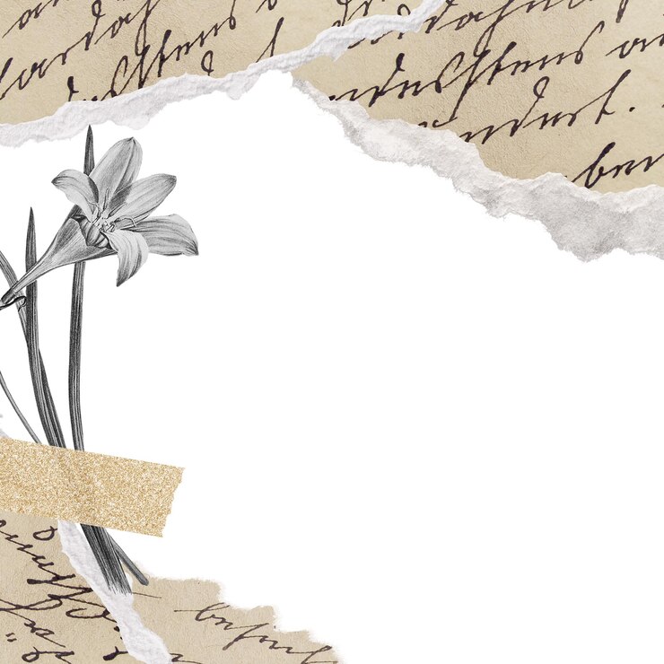 Photo ripped paper png frame ephemera transparent background