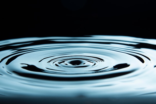 Ripple effect created by water drop