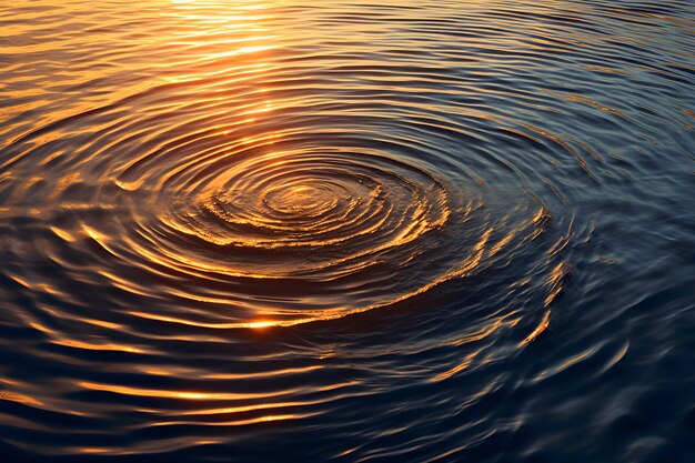 Foto le onde dell'acqua con il sole che splende attraverso di loro