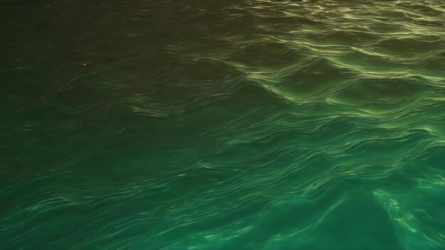 Rippled and splashed transparent dark green clear water surface texture water waves on an abstract s