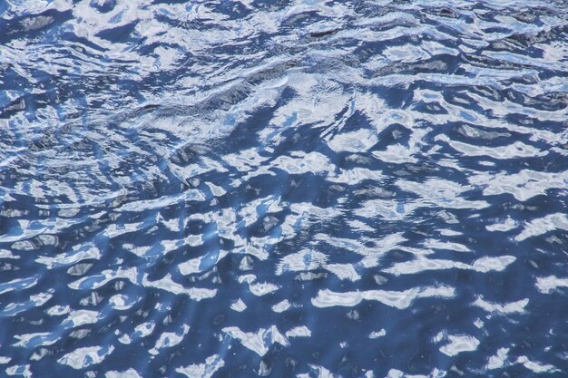 Ripples on blue water background or texture