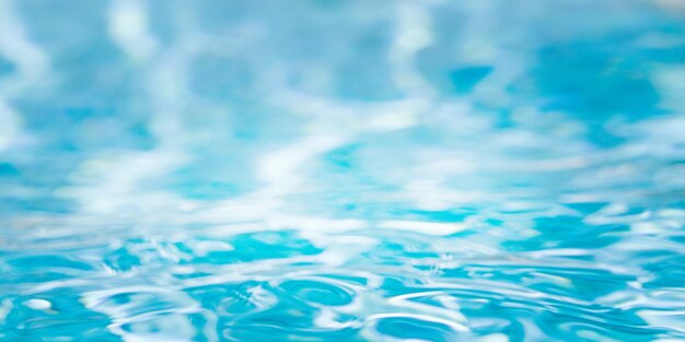 Ripples on blue water surface