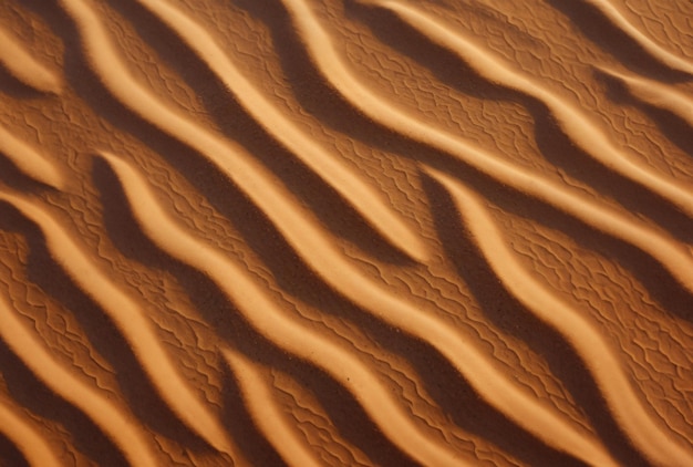 Photo ripples in the sand from a beach