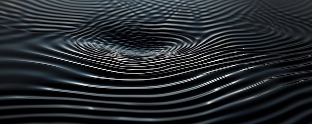 Photo ripples of tranquility and darkness background