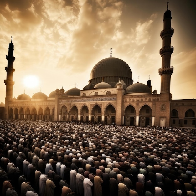 The rise of Islam mosque