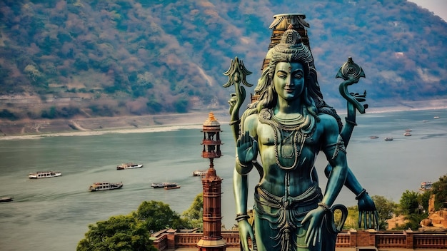 Photo rishikesh shiva statue hd wallpaper