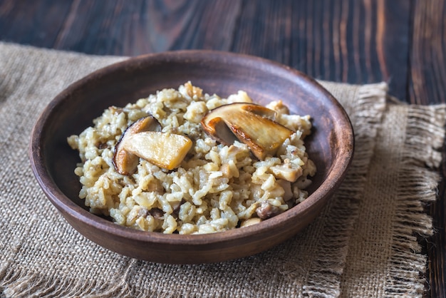 Risotto met eekhoorntjesbrood