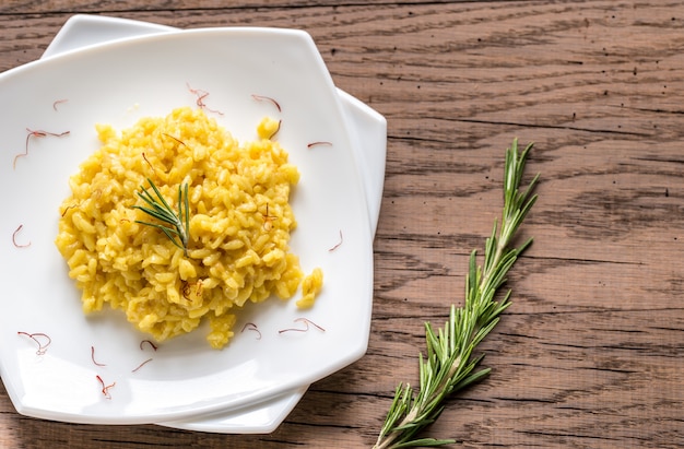 Risotto met saffraan