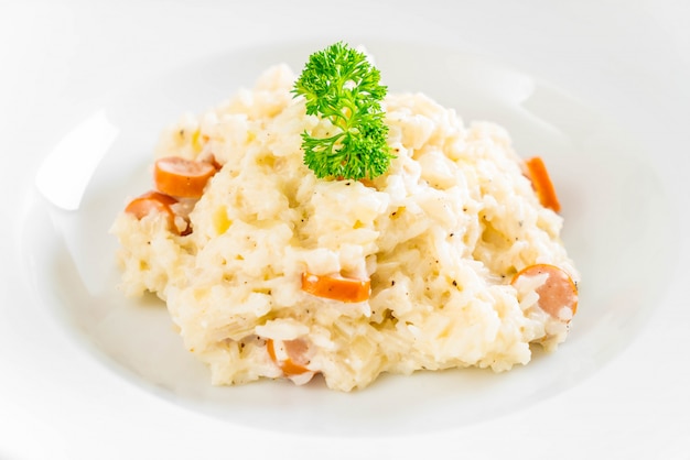 risotto met worst