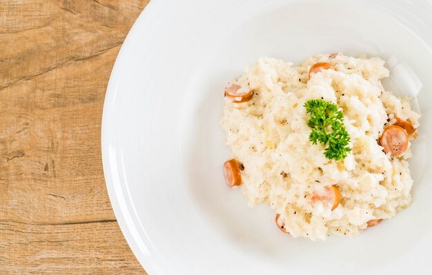 Risotto met worst