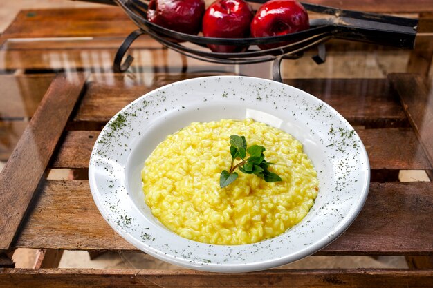 Risotto, traditional Italian cuisine food