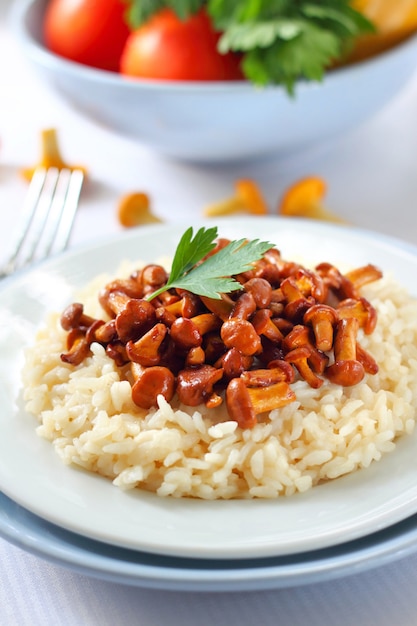 Risotto with chanterelles