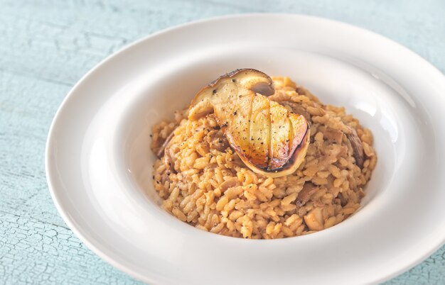 Risotto with porcini mushrooms