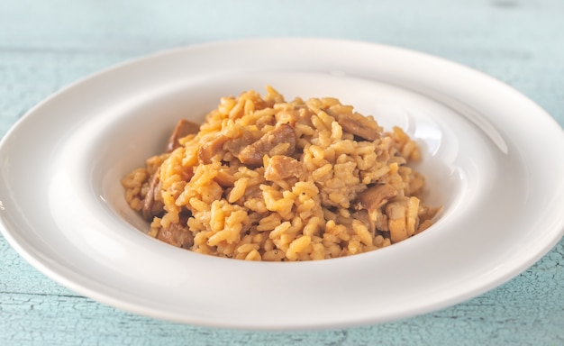 Risotto with porcini mushrooms