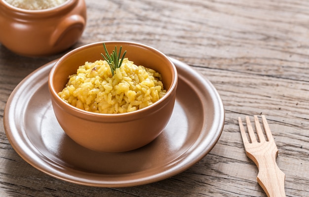 Risotto with saffron